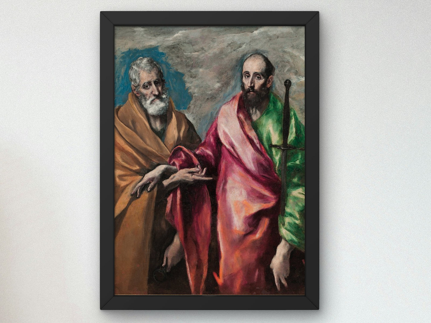 Saint Peter and Saint Paul by El Greco 1590, Wall Art Print, Fine Art Reproduction, Museum Quality Decor, Poster