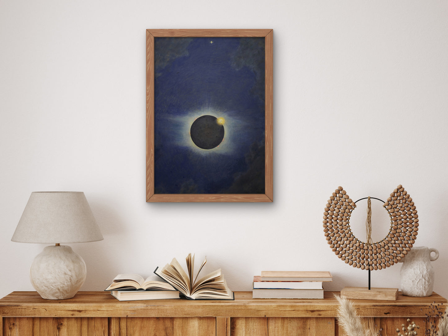 Solar Eclipse, Lompoc by Howard Russell Butler 1923, Wall Art Print, Fine Art Reproduction, Museum Quality Decor, Poster