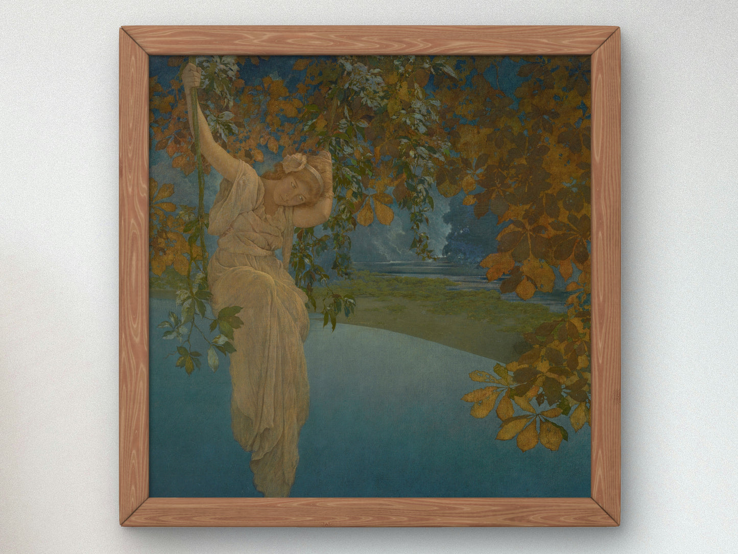 Reveries by Maxfield Parrish 1913, Wall Art Print, Fine Art Reproduction, Museum Quality Decor, Poster