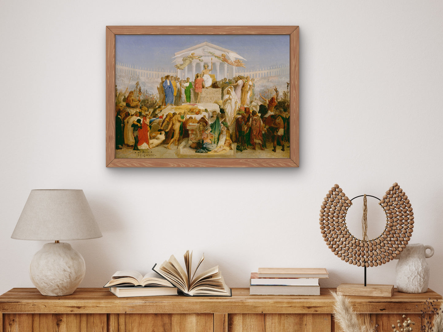 The Age of Augustus, the Birth of Christ by Jean Léon Gérôme 1852, Wall Art Print, Fine Art Reproduction, Museum Quality Decor, Poster