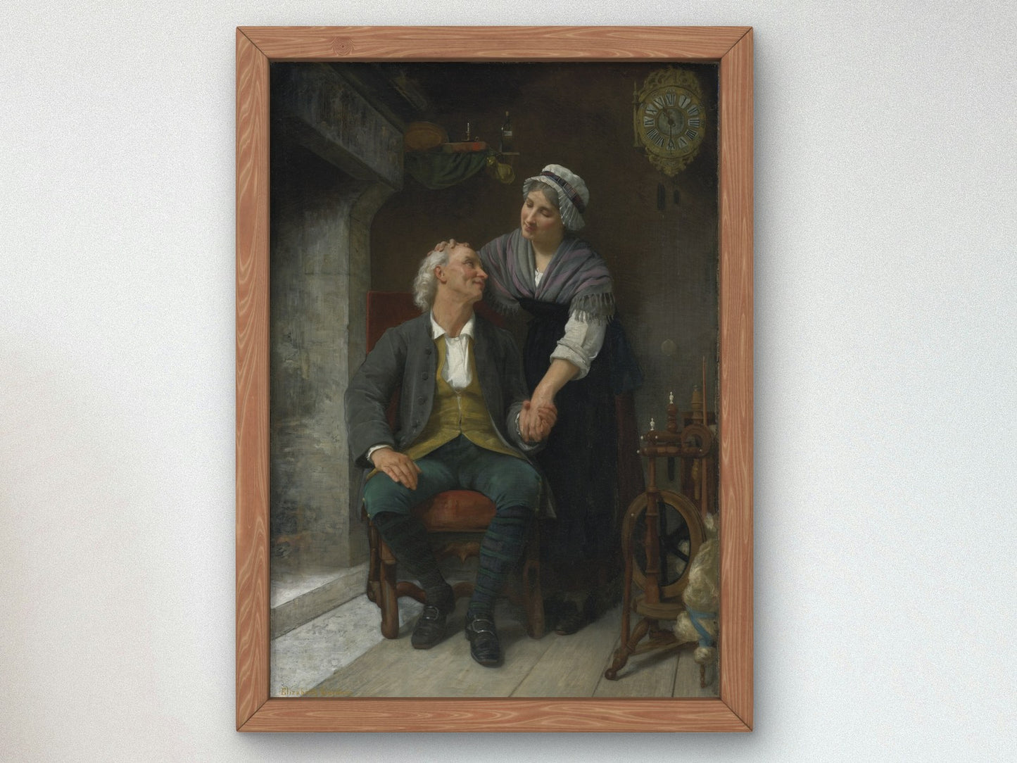 After the Engagement by Elizabeth Jane Gardner 1874, Wall Art Print, Fine Art Reproduction, Museum Quality Decor, Poster