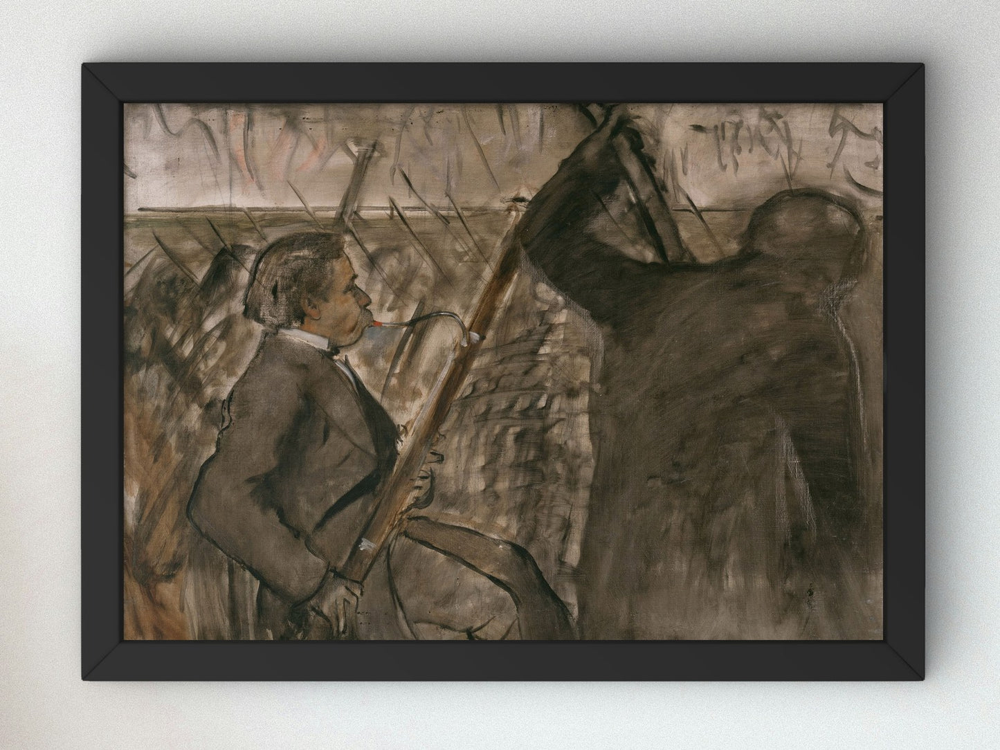 Musicians in the Orchestra by Edgar Degas 1874, Wall Art Print, Fine Art Reproduction, Museum Quality Decor, Poster