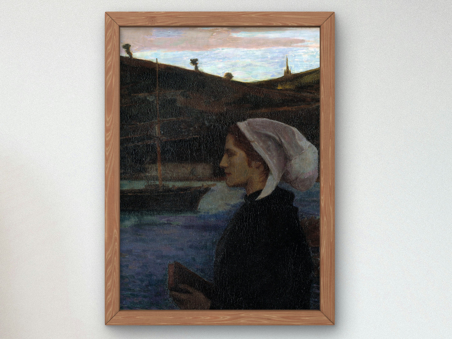 A Breton Sunday by Eugène Lawrence Vail 1890, Wall Art Print, Fine Art Reproduction, Museum Quality Decor, Poster