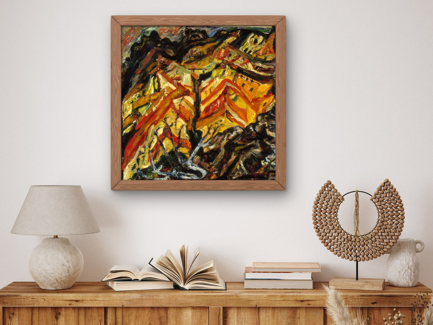 View Overlooking Céret by Chaïm Soutine 1922, Wall Art Print, Fine Art Reproduction, Museum Quality Decor, Poster