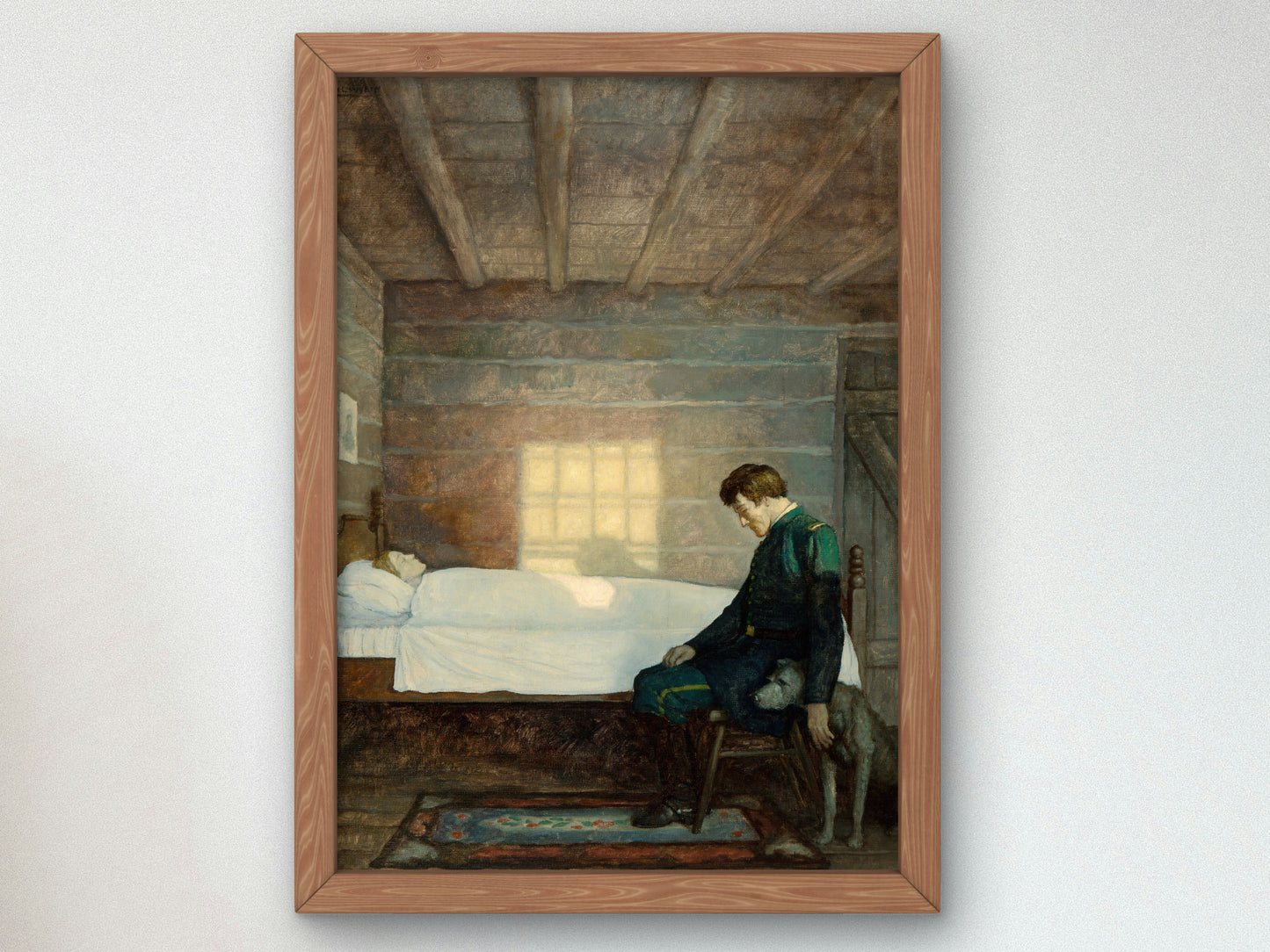 He Sat There until the Sun Went Down by Newell Convers Wyeth 1931, Wall Art Print, Fine Art Reproduction, Museum Quality Decor, Poster