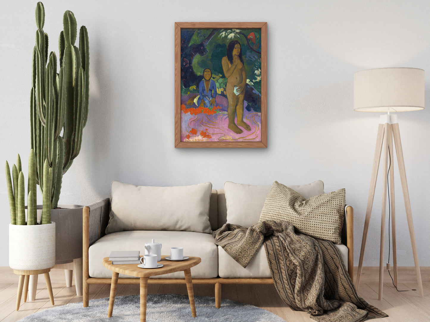 Words of the Devil by Paul Gauguin 1892, Wall Art Print, Fine Art Reproduction, Museum Quality Decor, Poster