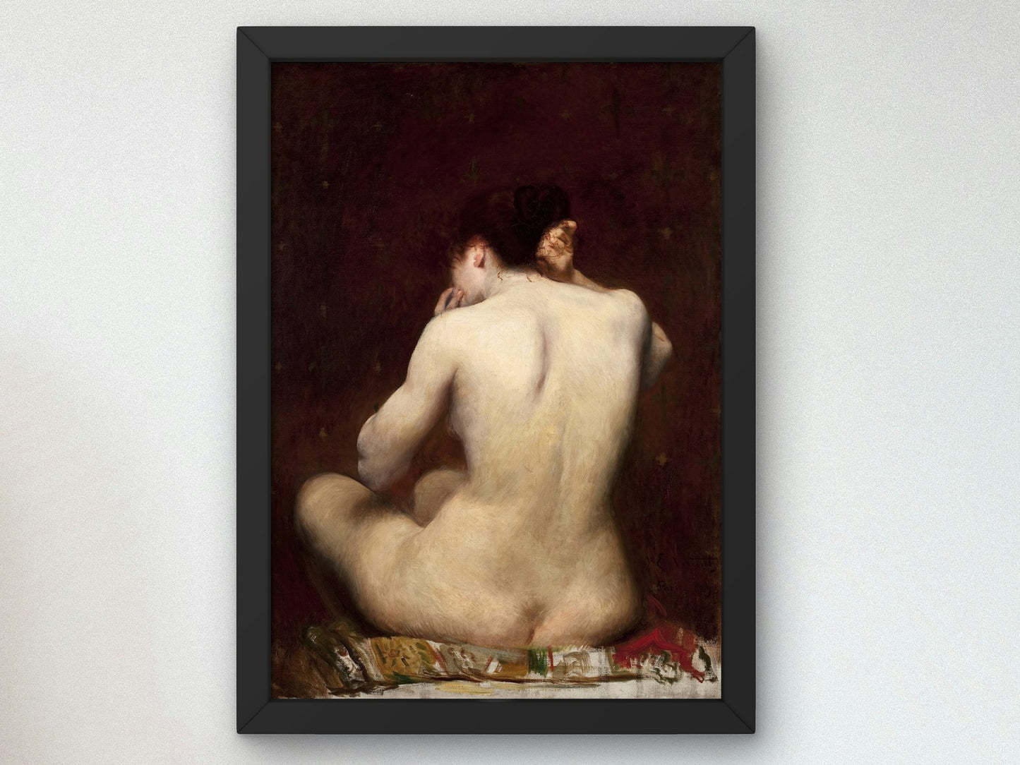 Dorso de mulher by Eliseu Visconti 1895, Wall Art Print, Fine Art Reproduction, Museum Quality Decor, Poster