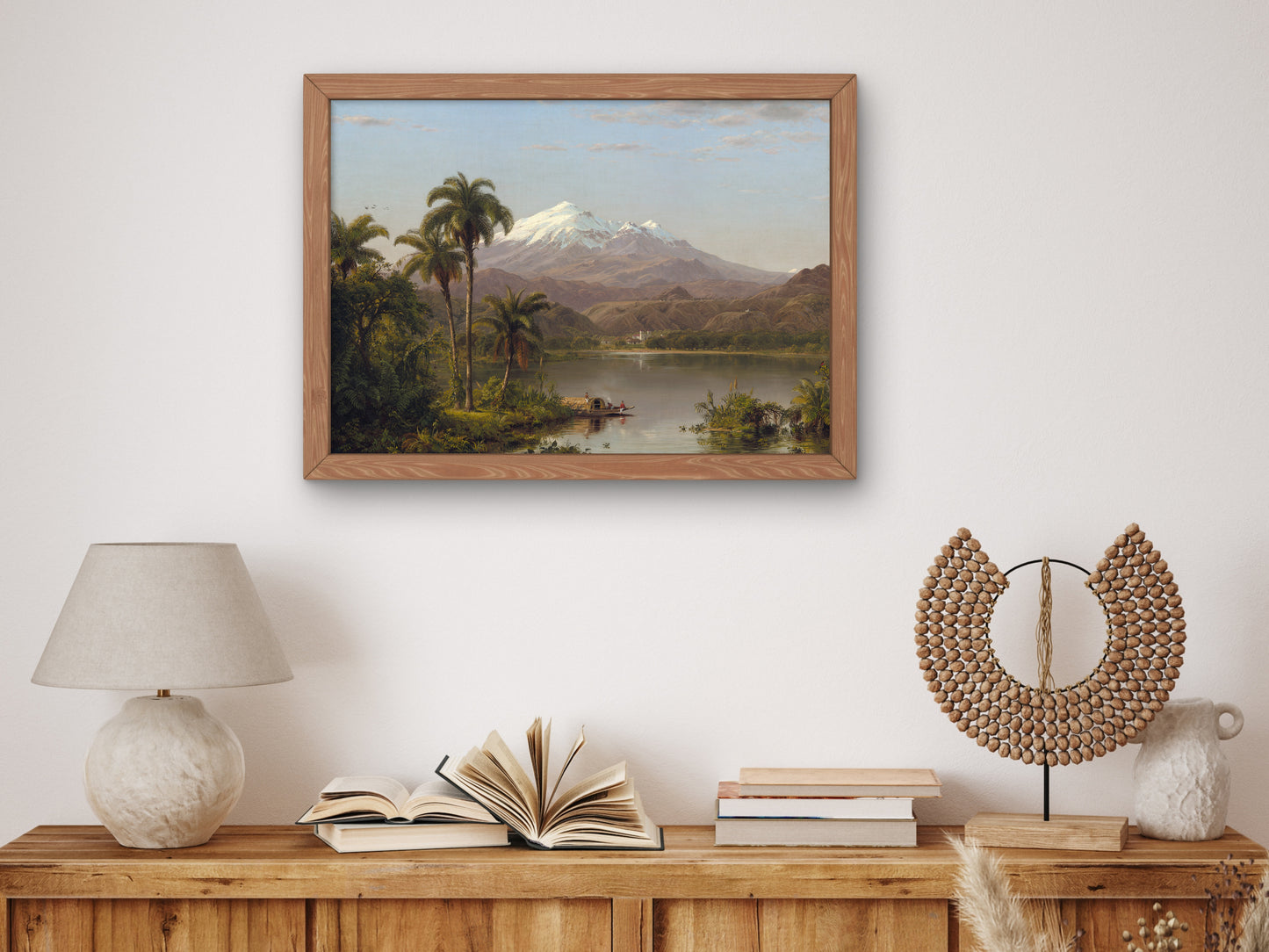 Tamaca Palms by Frederic Edwin Church 1854, Wall Art Print, Fine Art Reproduction, Museum Quality Decor, Poster