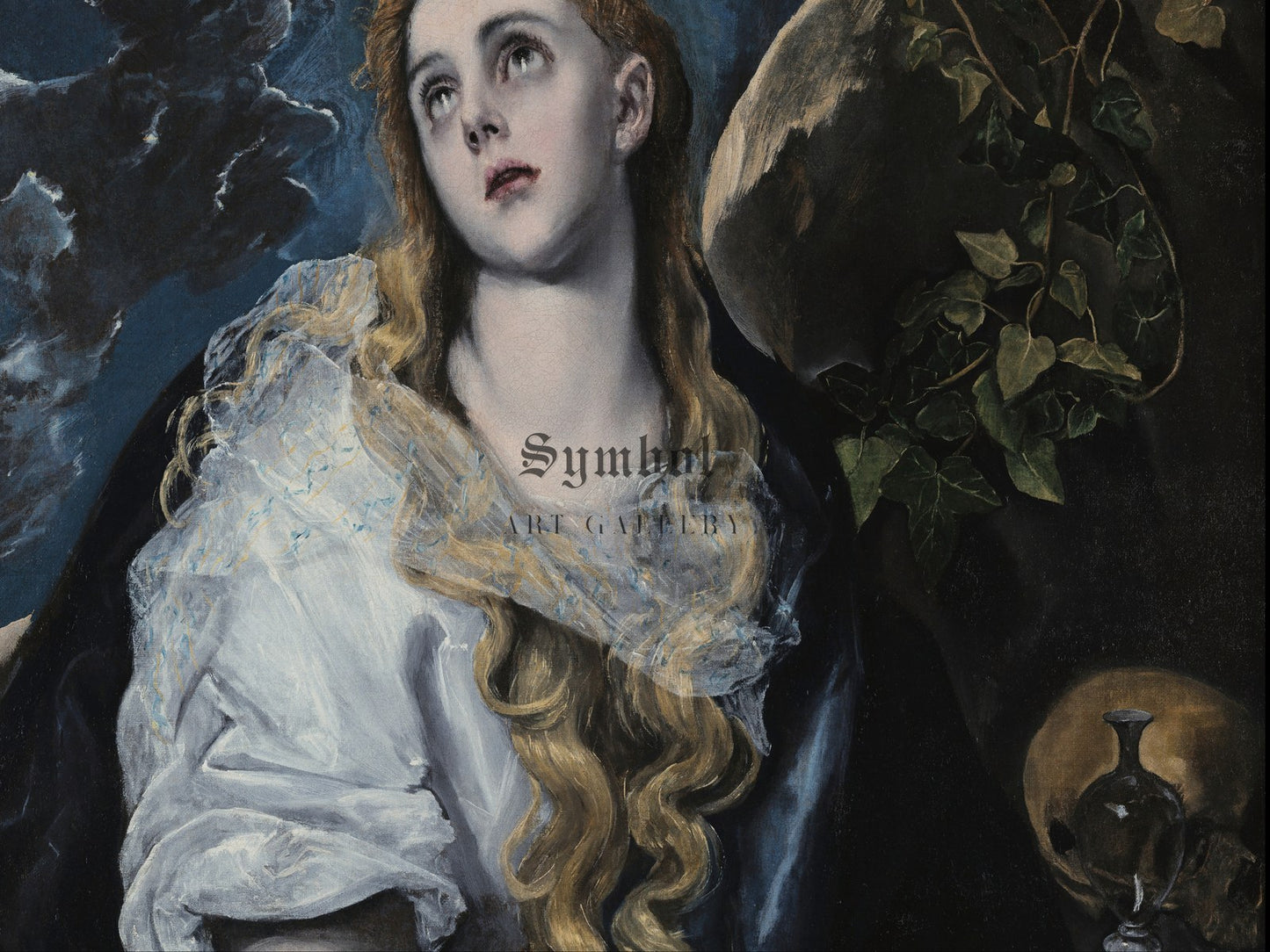 The Penitent Magdalene by El Greco 1580, Wall Art Print, Fine Art Reproduction, Museum Quality Decor, Poster