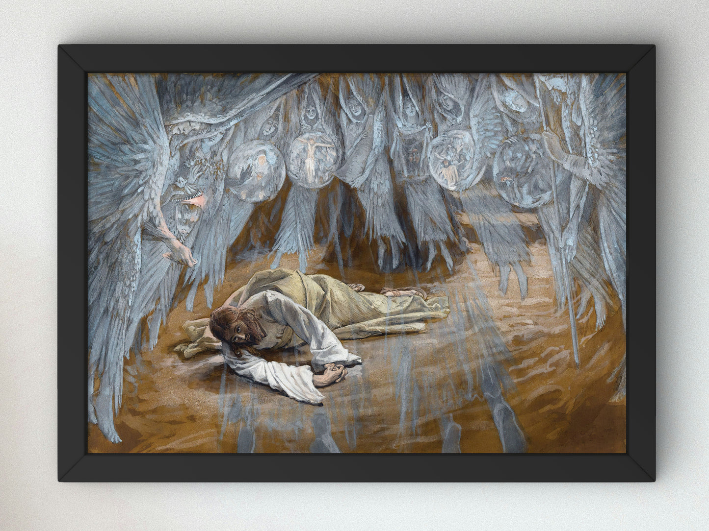 The Grotto of the Agony by James Tissot 1886, Wall Art Print, Fine Art Reproduction, Museum Quality Decor, Poster
