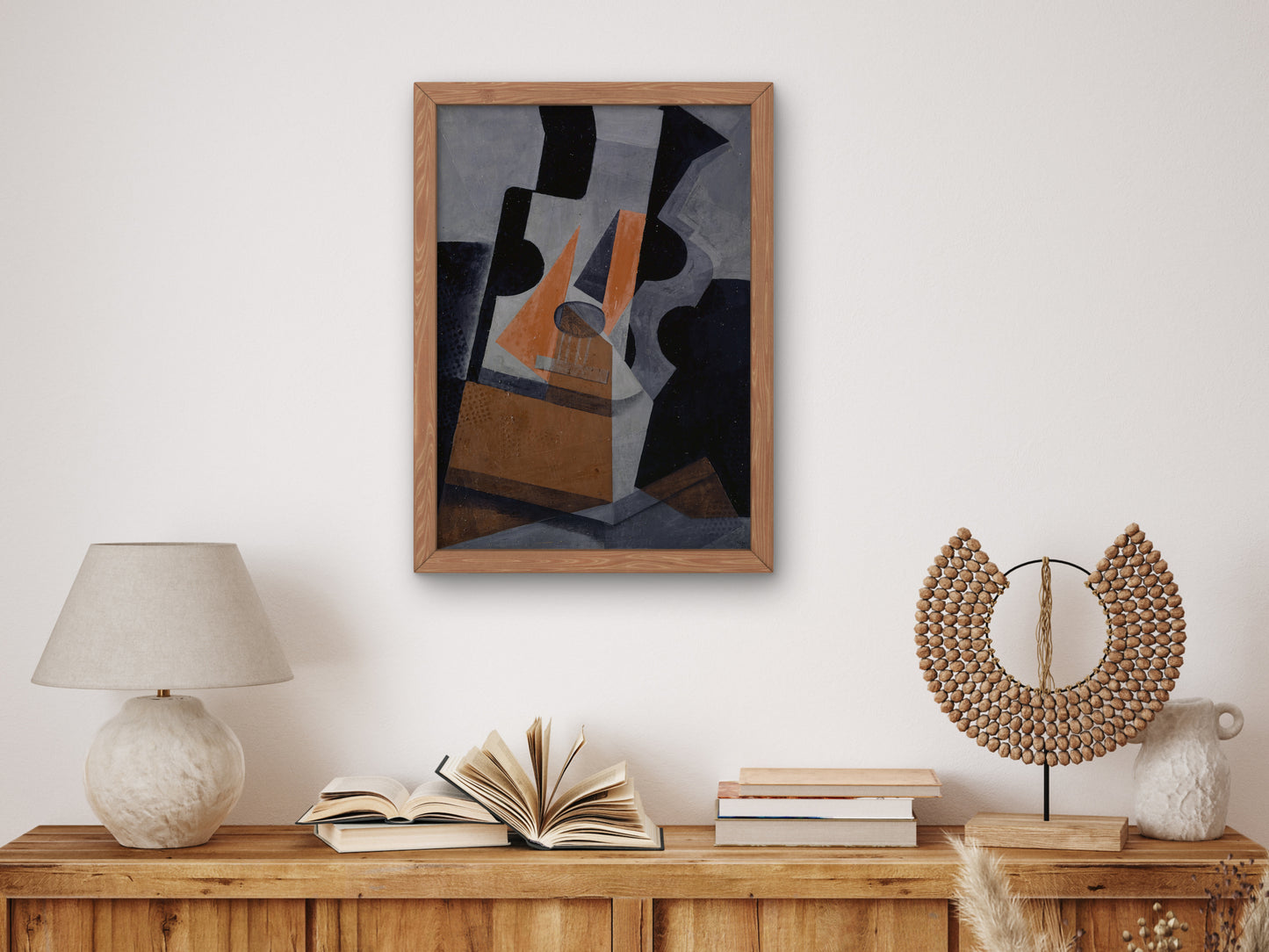 The Guitar by Juan Gris 1916, Wall Art Print, Fine Art Reproduction, Museum Quality Decor, Poster