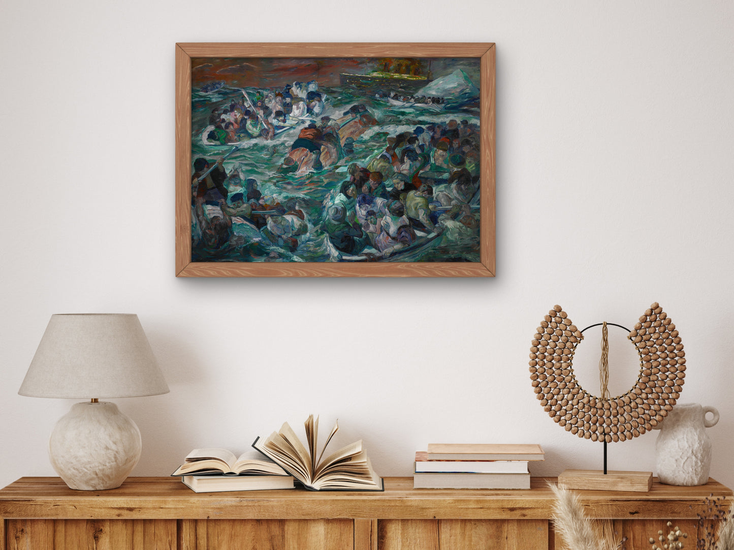 Sinking of the Titanic by Max Beckmann 1912, Wall Art Print, Fine Art Reproduction, Museum Quality Decor, Poster
