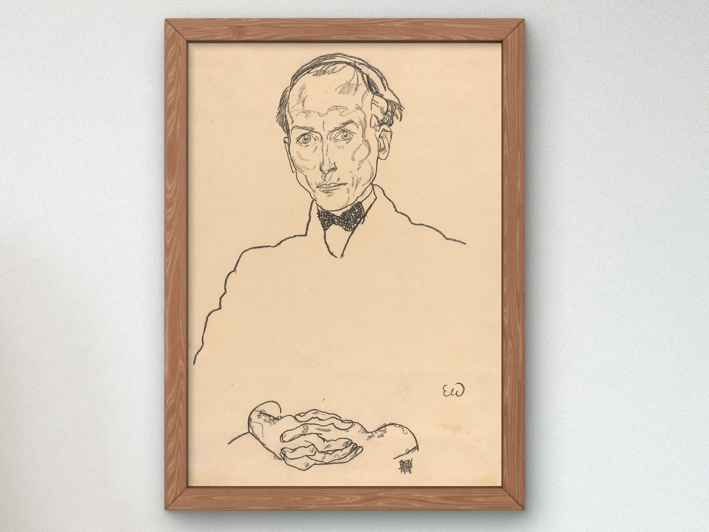 Dr Ernst Wagner by Egon Schiele 1918, Wall Art Print, Fine Art Reproduction, Museum Quality Decor, Poster