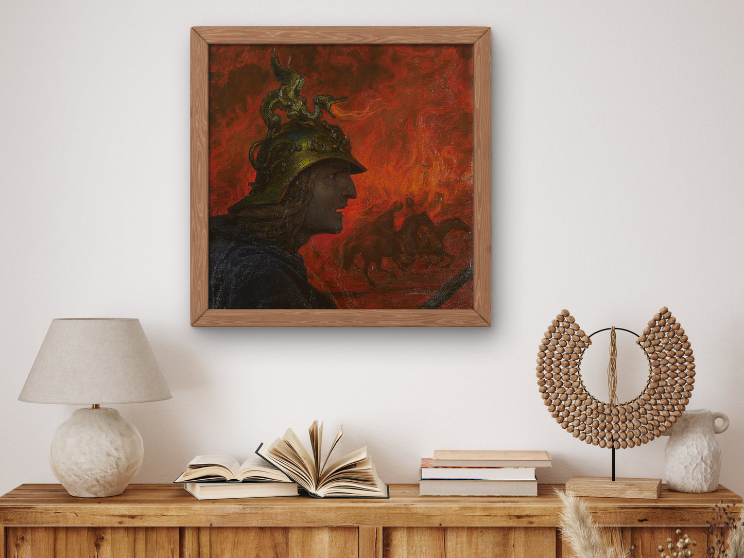 The War by Hans Thoma 1907, Wall Art Print, Fine Art Reproduction, Museum Quality Decor, Poster