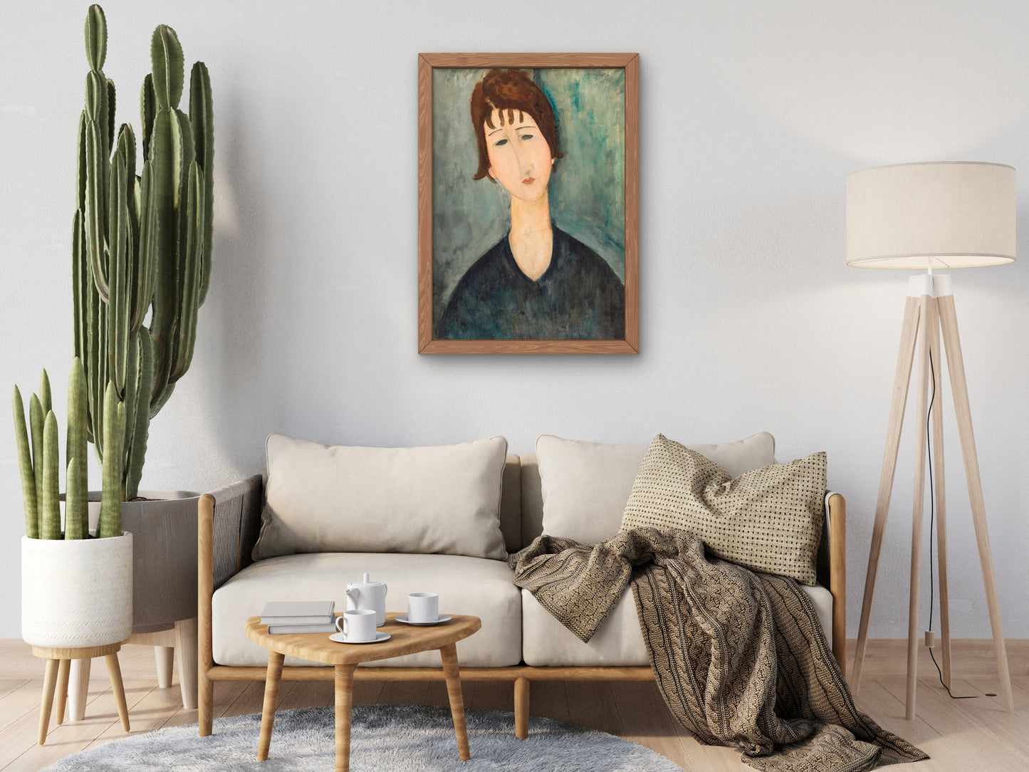 A Woman by Amedeo Modigliani 1917, Wall Art Print, Fine Art Reproduction, Museum Quality Decor, Poster