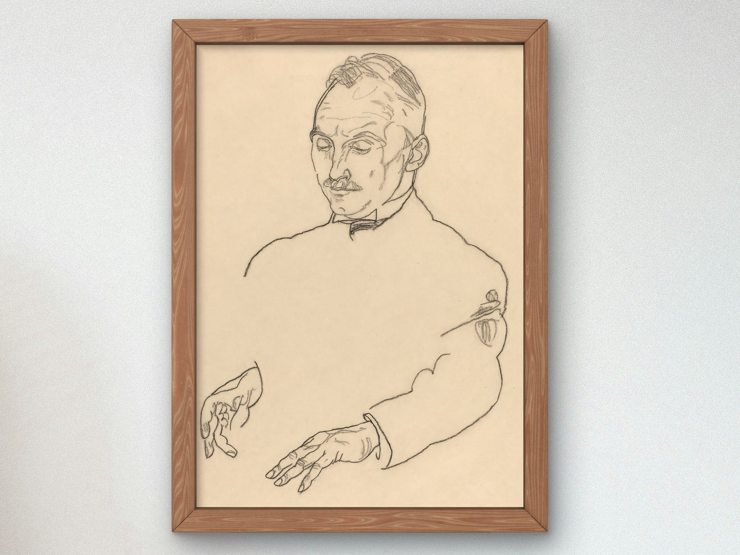 Dr. Koller by Egon Schiele 1918, Wall Art Print, Fine Art Reproduction, Museum Quality Decor, Poster