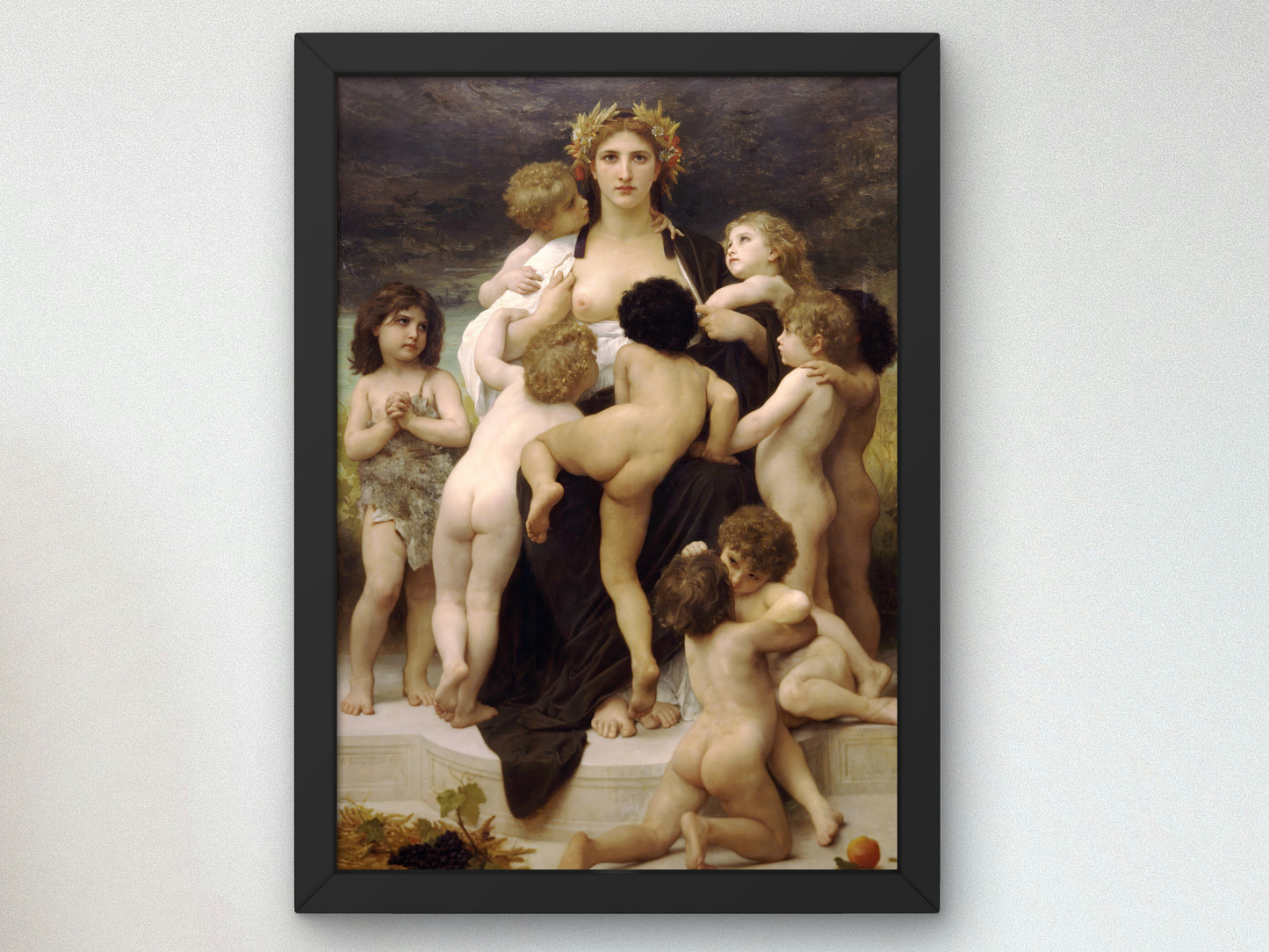 Alma Parens by William Bouguereau 1883, Wall Art Print, Fine Art Reproduction, Museum Quality Decor, Poster