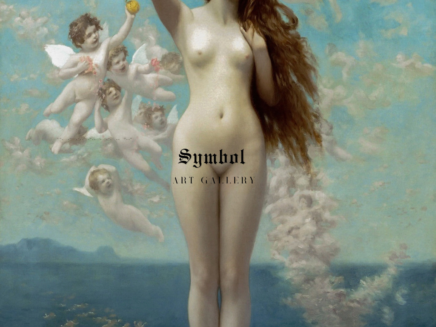 Venus Rising by Jean Léon Gérôme 1890, Wall Art Print, Fine Art Reproduction, Museum Quality Decor, Poster