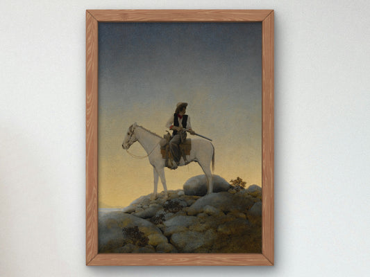The Outlaw by Maxfield Parrish 1905, Wall Art Print, Fine Art Reproduction, Museum Quality Decor, Poster