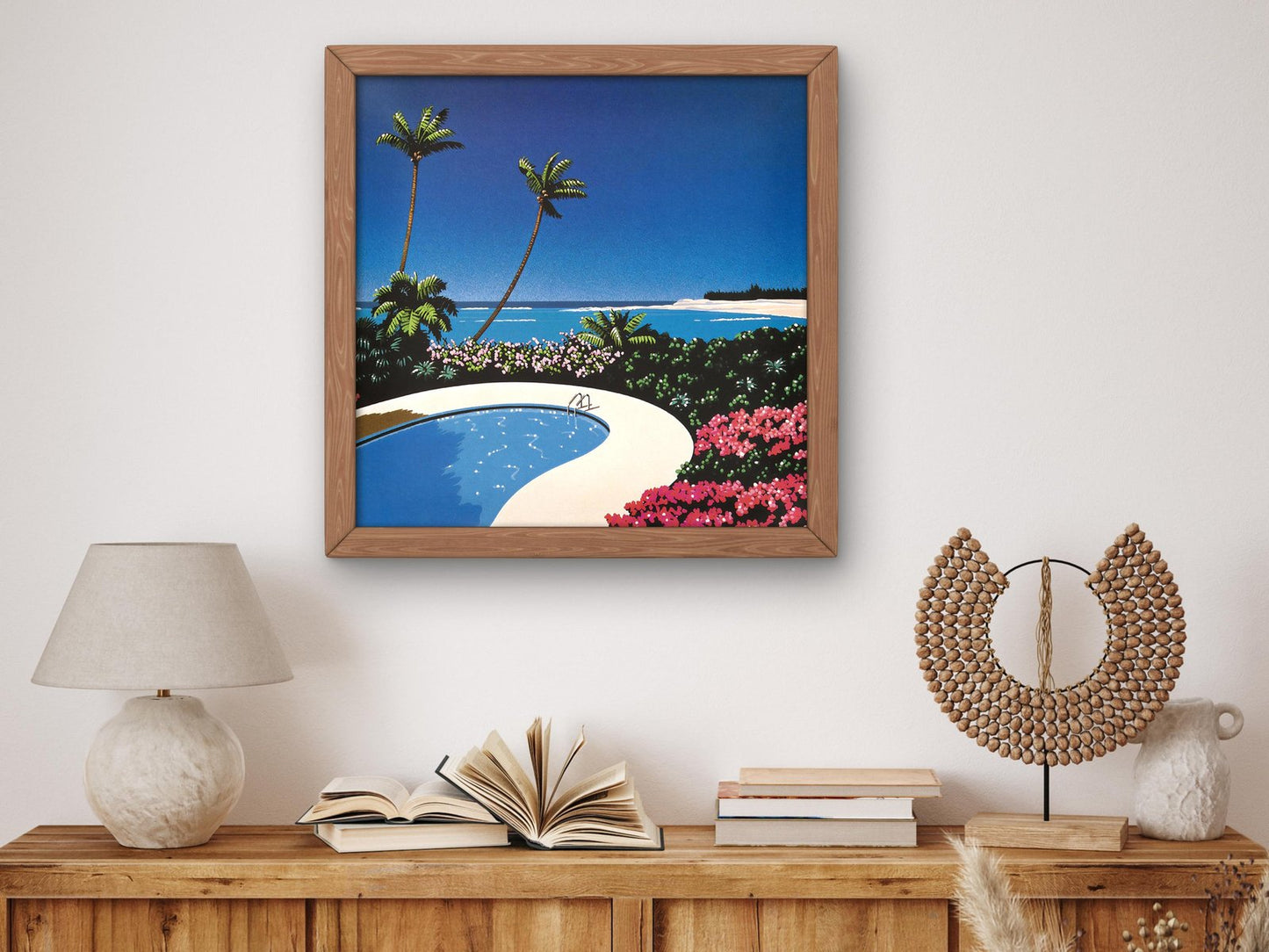 Fall of Sound by Hiroshi Nagai, Vaporwave Synthwave art, fine art print