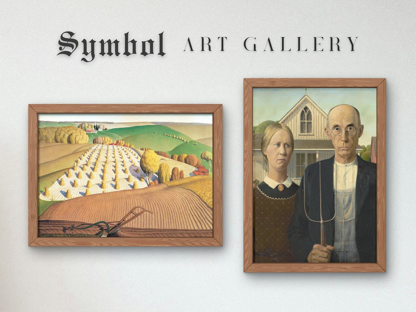 Fall Plowing by Grant Wood, 1931, Art Deco and American Modernism, fine art print
