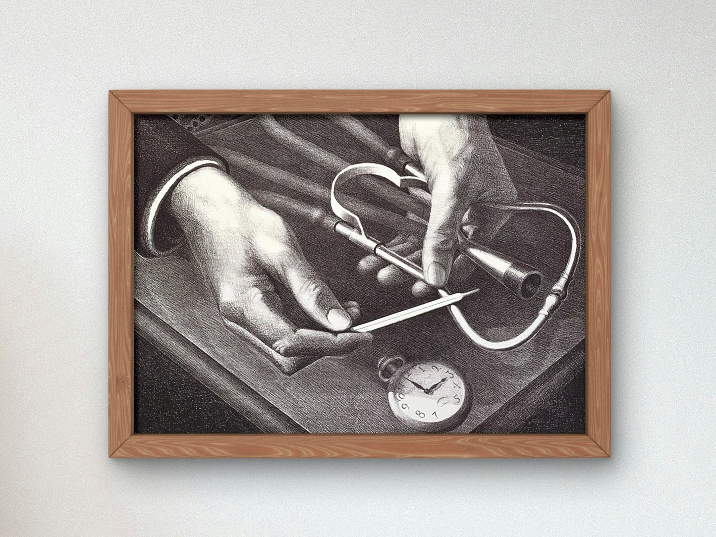 Family Doctor by Grant Wood, 1940, Art Deco and American Modernism, fine art print