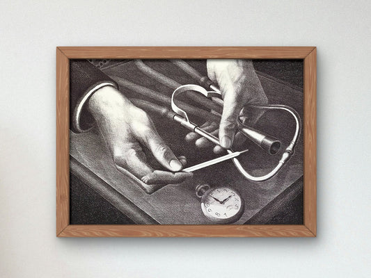 Family Doctor by Grant Wood, 1940, Art Deco and American Modernism, fine art print