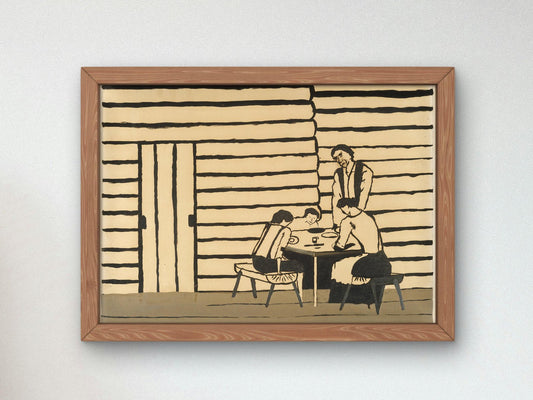 Family Supper by Horace Pippin, 1946, Art Deco and American Modernism, fine art print