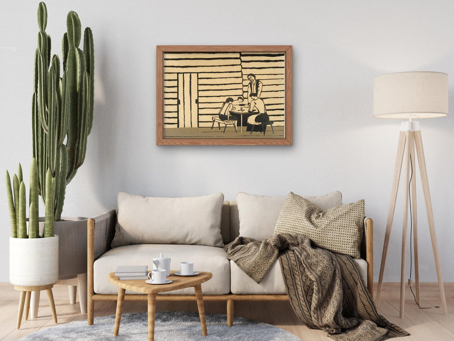 Family Supper by Horace Pippin, 1946, Art Deco and American Modernism, fine art print