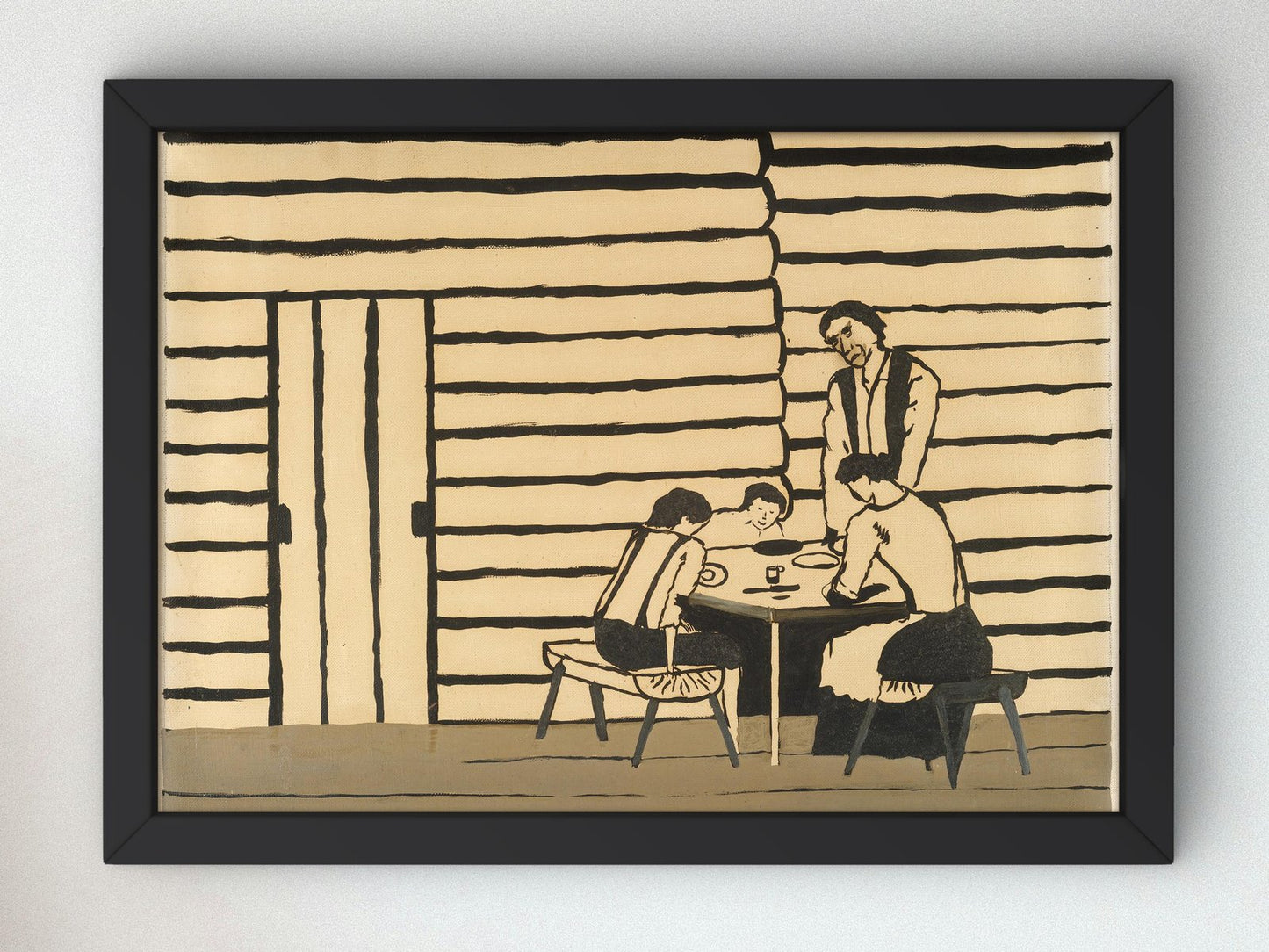 Family Supper by Horace Pippin, 1946, Art Deco and American Modernism, fine art print