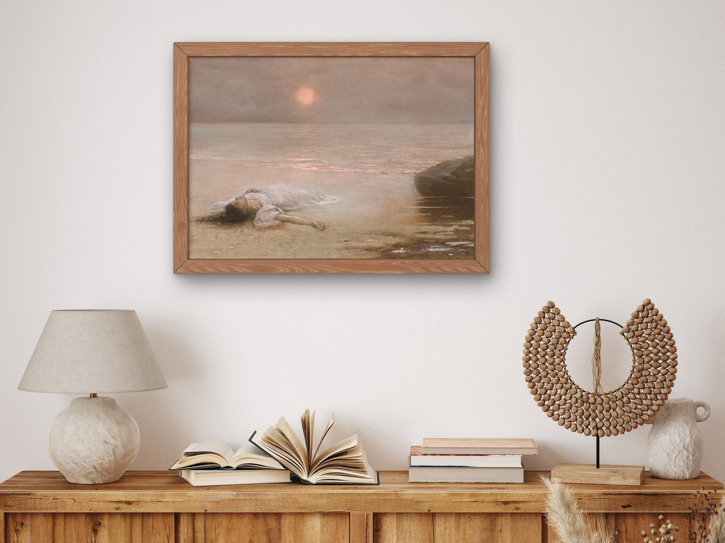 Utonulá by Jakub Schikaneder 1893, Wall Art Print, Fine Art Reproduction, Museum Quality Decor, Poster