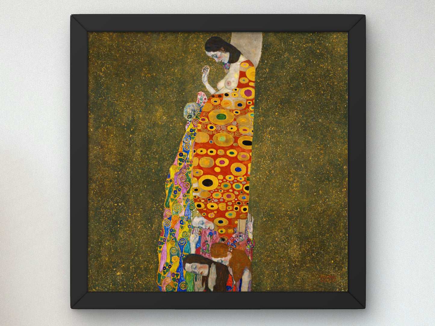 Hope II by Gustav Klimt 1907, Wall Art Print, Fine Art Reproduction, Museum Quality Decor, Poster