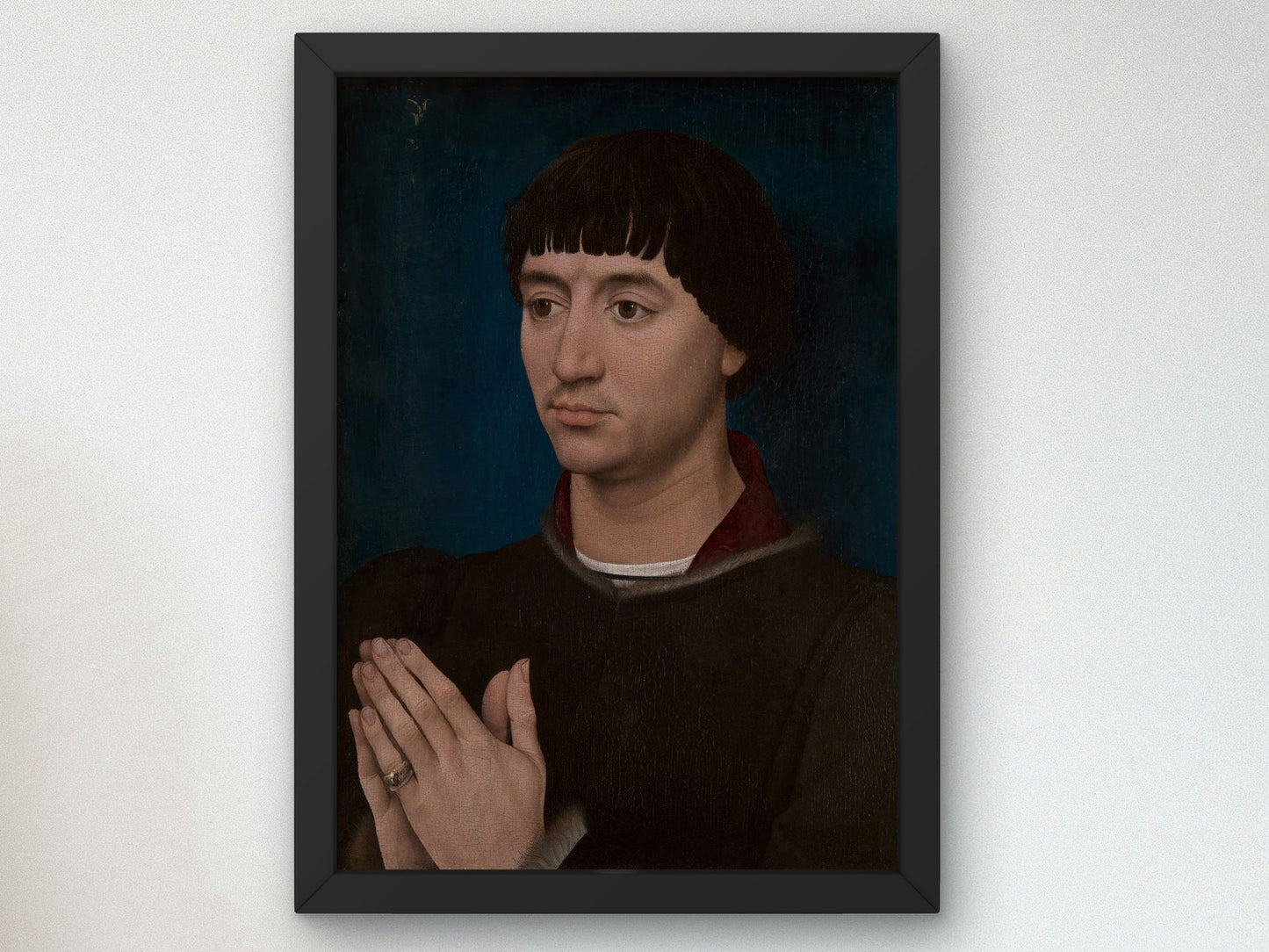 Portrait of Jean Gros by Rogier van der Weyden 1450, Wall Art Print, Fine Art Reproduction, Museum Quality Decor, Poster