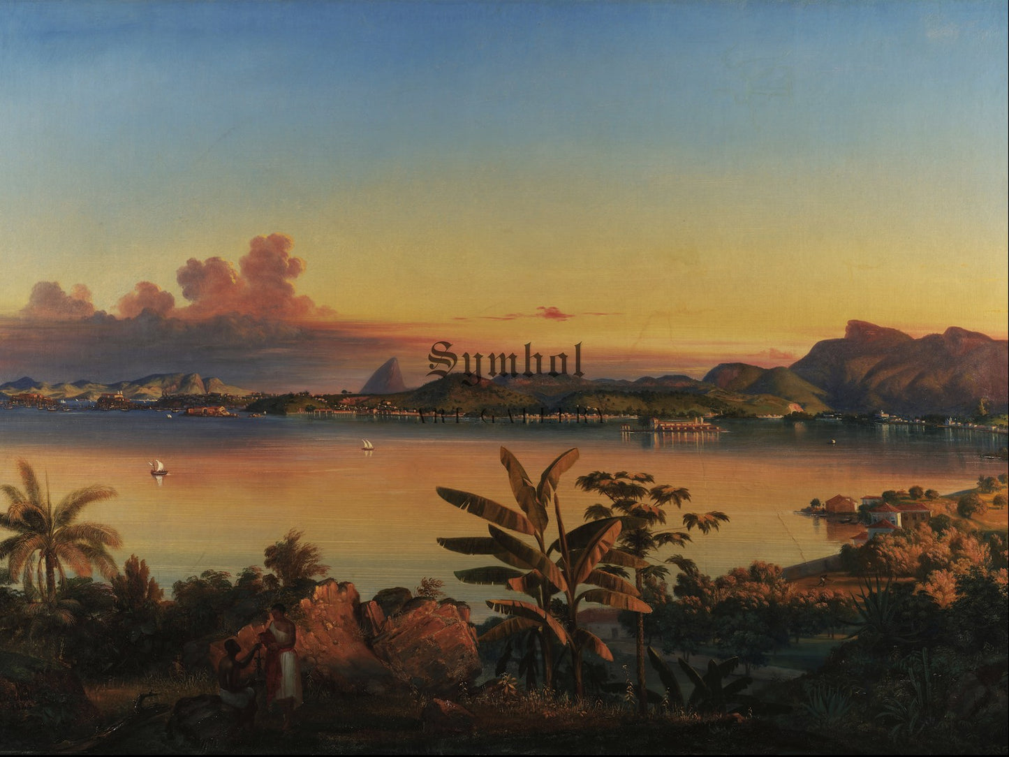 Rio de Janeiro by Alejandro Cicarelli 1843, Wall Art Print, Fine Art Reproduction, Museum Quality Decor, Poster