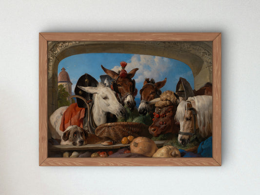 A Group of Animals Geneva by Edwin Henry Landseer 1851, Wall Art Print, Fine Art Reproduction, Museum Quality Decor, Poster