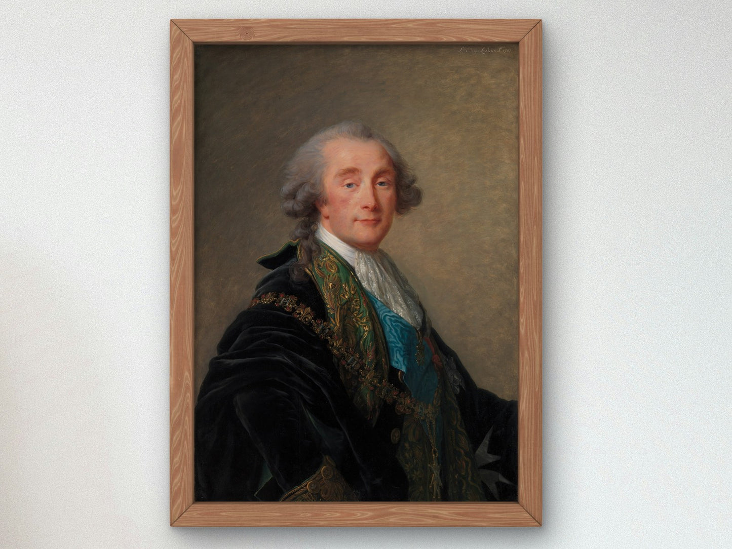 Portrait of Alexandre Charles Emmanuel de Crussol Florensac by Élisabeth Vigée Le Brun 1787, Wall Art Print, Fine Art Reproduction