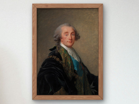 Portrait of Alexandre Charles Emmanuel de Crussol Florensac by Élisabeth Vigée Le Brun 1787, Wall Art Print, Fine Art Reproduction