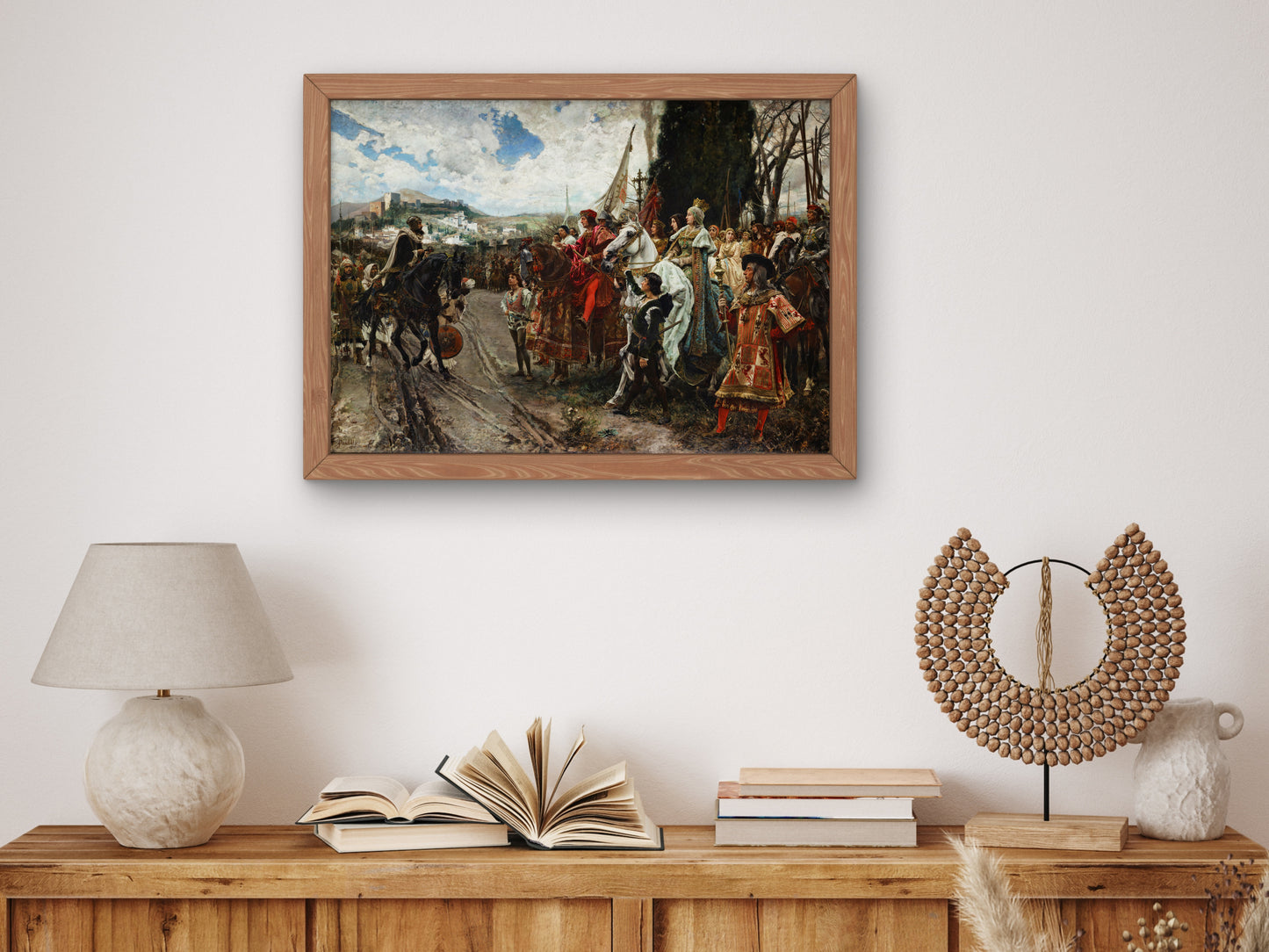 The Surrender of Granada by Francisco Pradilla y Ortiz 1882, Wall Art Print, Fine Art Reproduction, Museum Quality Decor, Poster