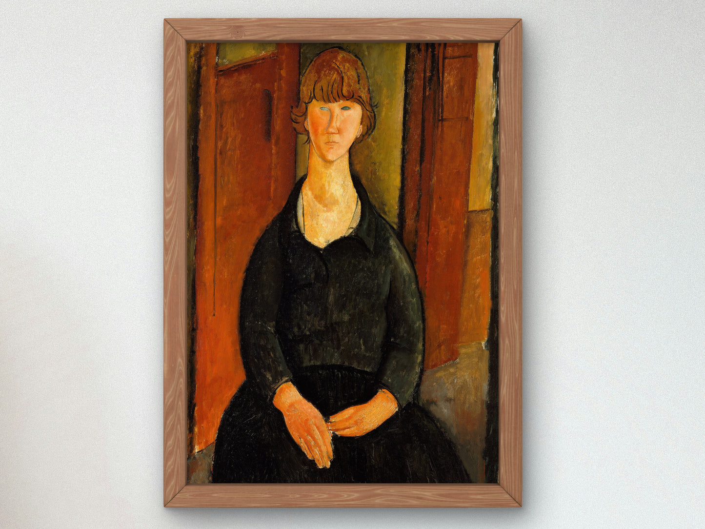 Flower Vendor by Amedeo Modigliani 1919, Wall Art Print, Fine Art Reproduction, Museum Quality Decor, Poster