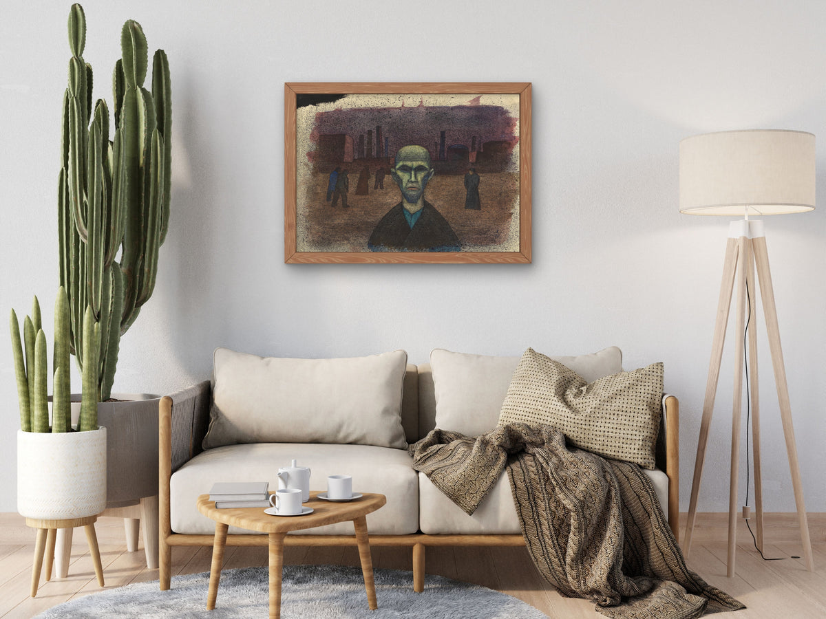 People by Karl Wiener 1935, Wall Art Print, Fine Art Reproduction, Museum Quality Decor, Poster