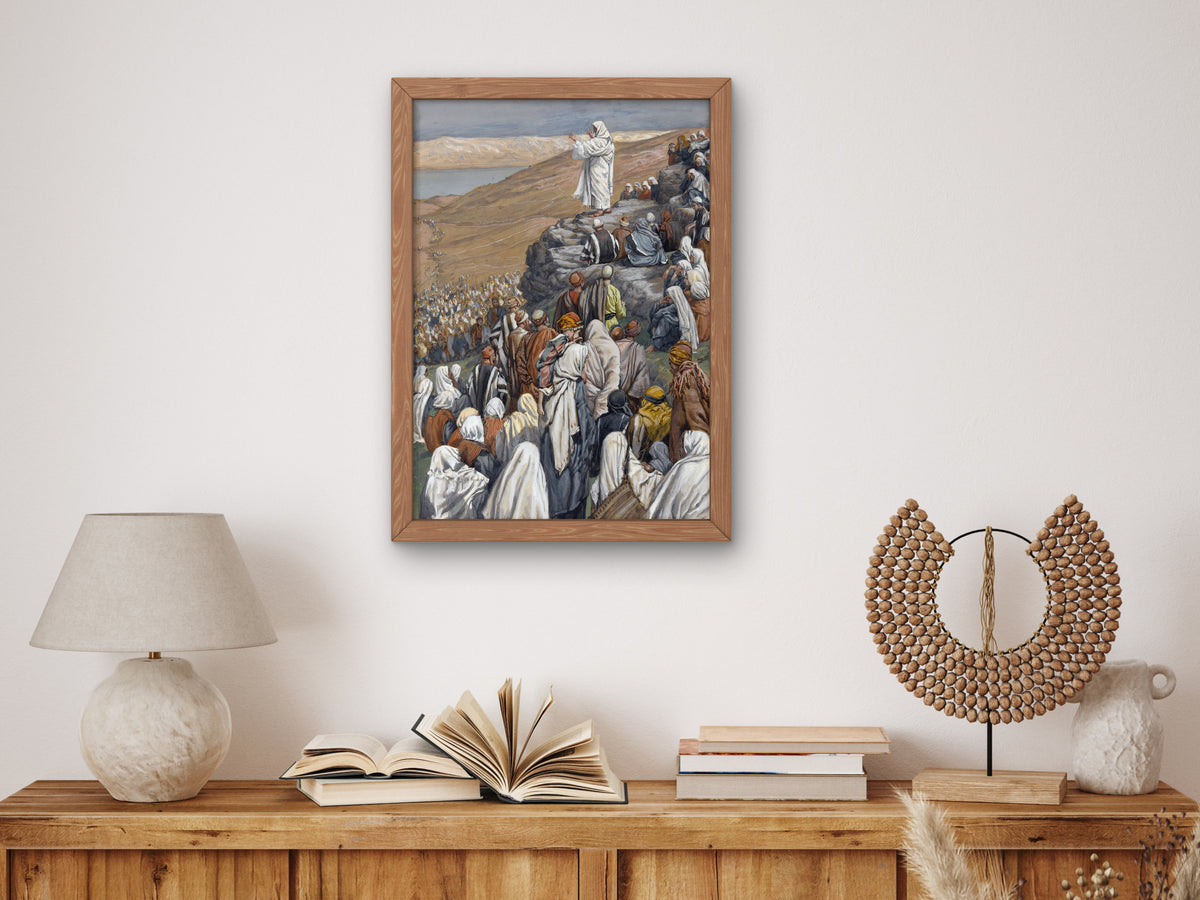 Sermon of the Beatitudes by James Tissot 1886, Wall Art Print, Fine Art Reproduction, Museum Quality Decor, Poster