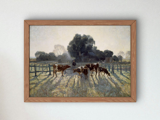 Spring Frost by Elioth Gruner 1919, Wall Art Print, Fine Art Reproduction, Museum Quality Decor, Poster