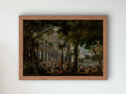 Ulysses at the Palace of Circe by Willem Schubart van Ehrenberg 1667, Wall Art Print, Fine Art Reproduction, Museum Quality Decor, Poster