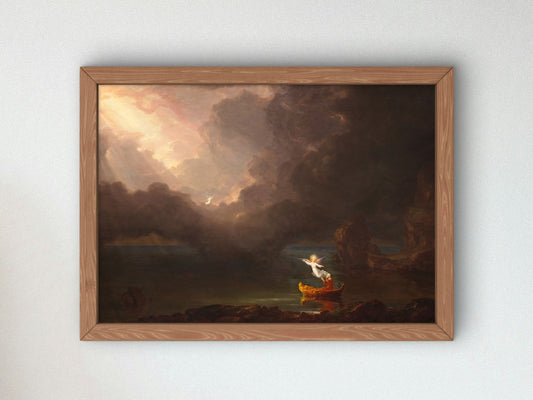 The Voyage of Life Old Age by Thomas Cole 1842, Wall Art Print, Fine Art Reproduction, Museum Quality Decor, Poster