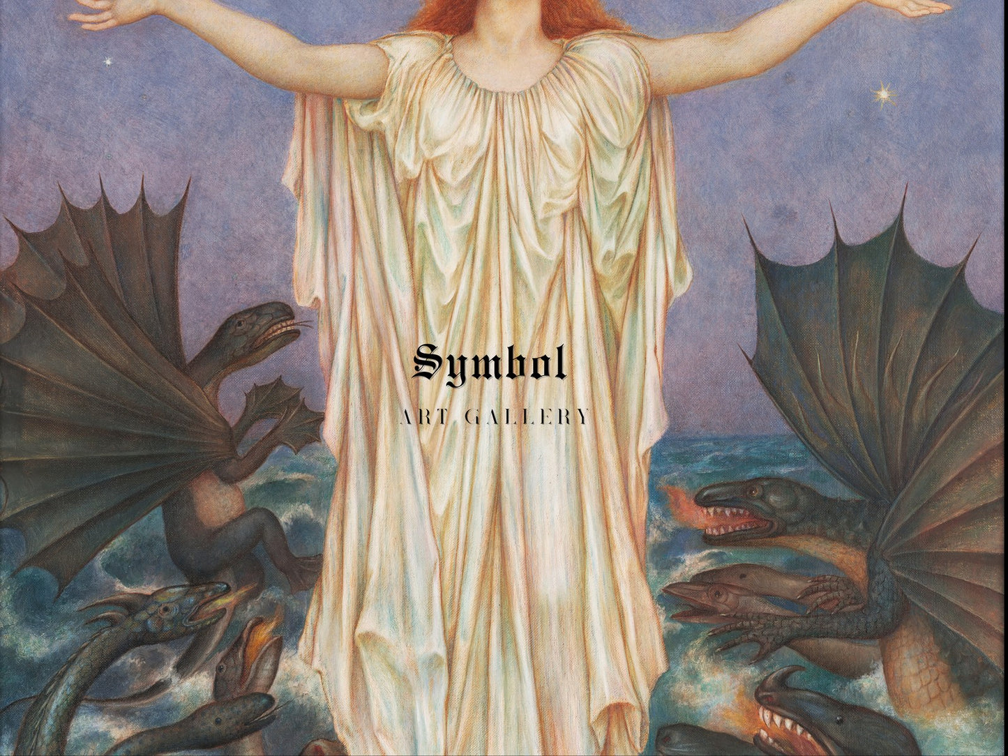 S.O.S. by Evelyn De Morgan 1914, Wall Art Print, Fine Art Reproduction, Museum Quality Decor, Poster