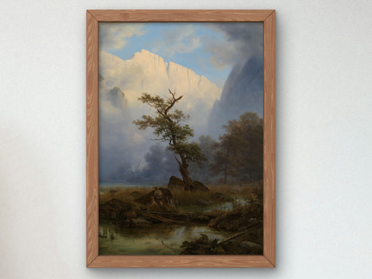 Duck Shooting on an Autumn Morning by Königssee by Thomas Fearnley 1835, Wall Art Print, Fine Art Reproduction, Museum Quality Decor, Poster