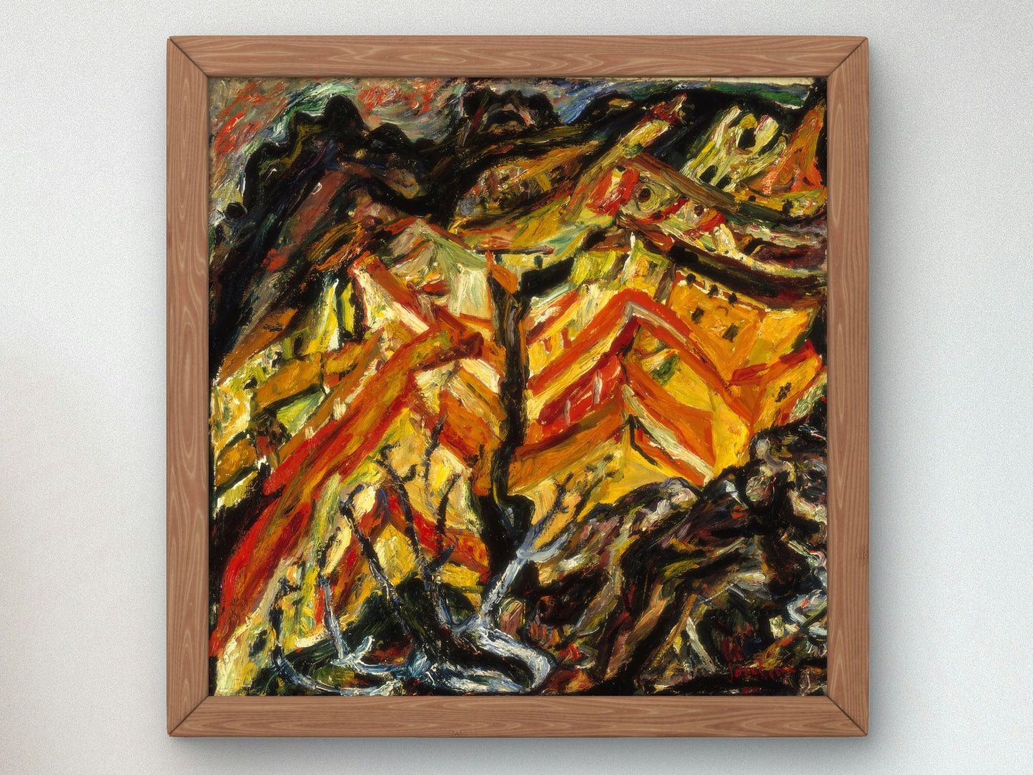 View Overlooking Céret by Chaïm Soutine 1922, Wall Art Print, Fine Art Reproduction, Museum Quality Decor, Poster