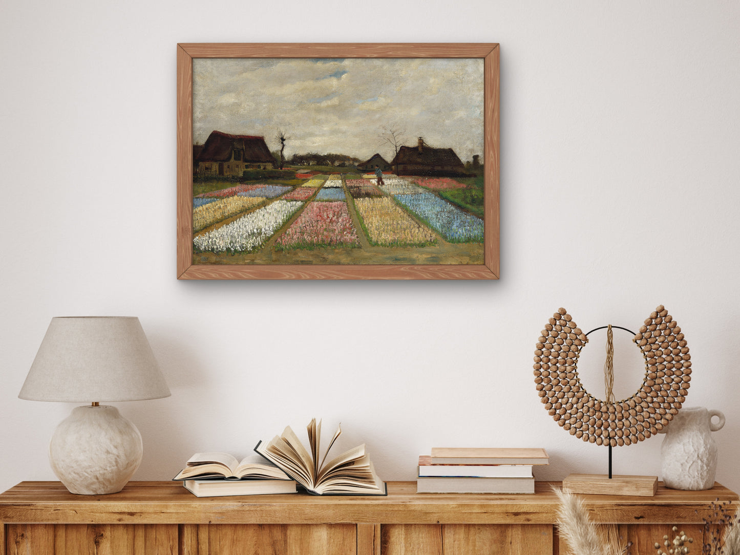 Flower Beds in Holland by Vincent van Gogh 1883, Wall Art Print, Fine Art Reproduction, Museum Quality Decor, Poster