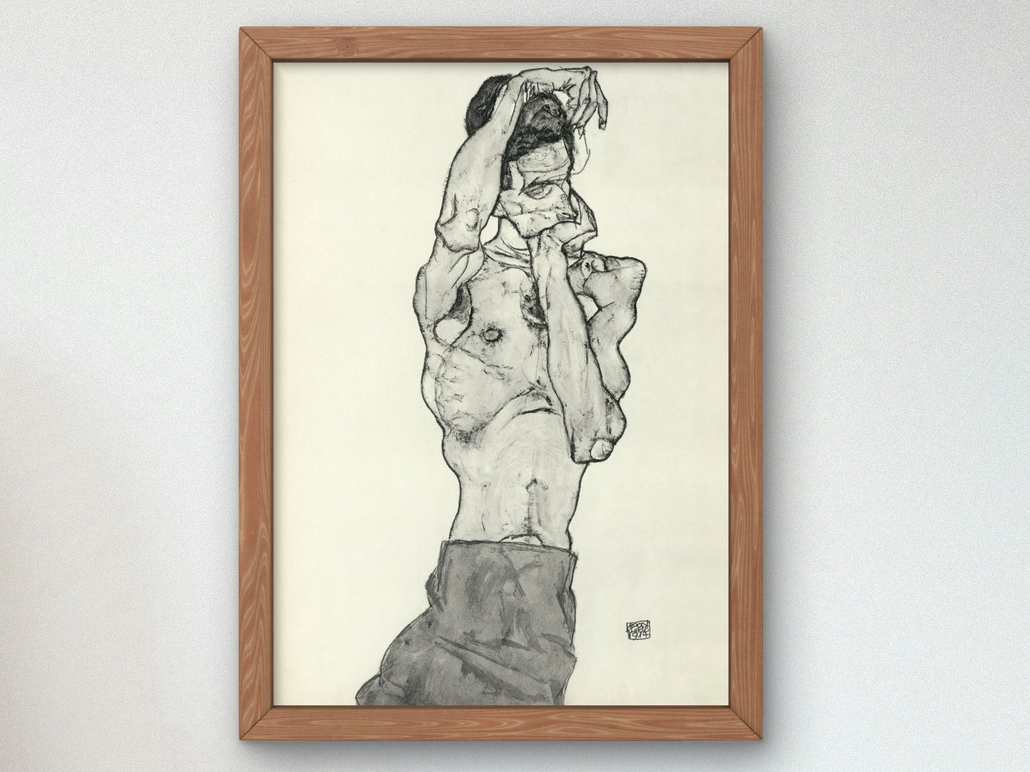 Zeichnungen II by Egon Schiele 1914, Wall Art Print, Fine Art Reproduction, Museum Quality Decor, Poster