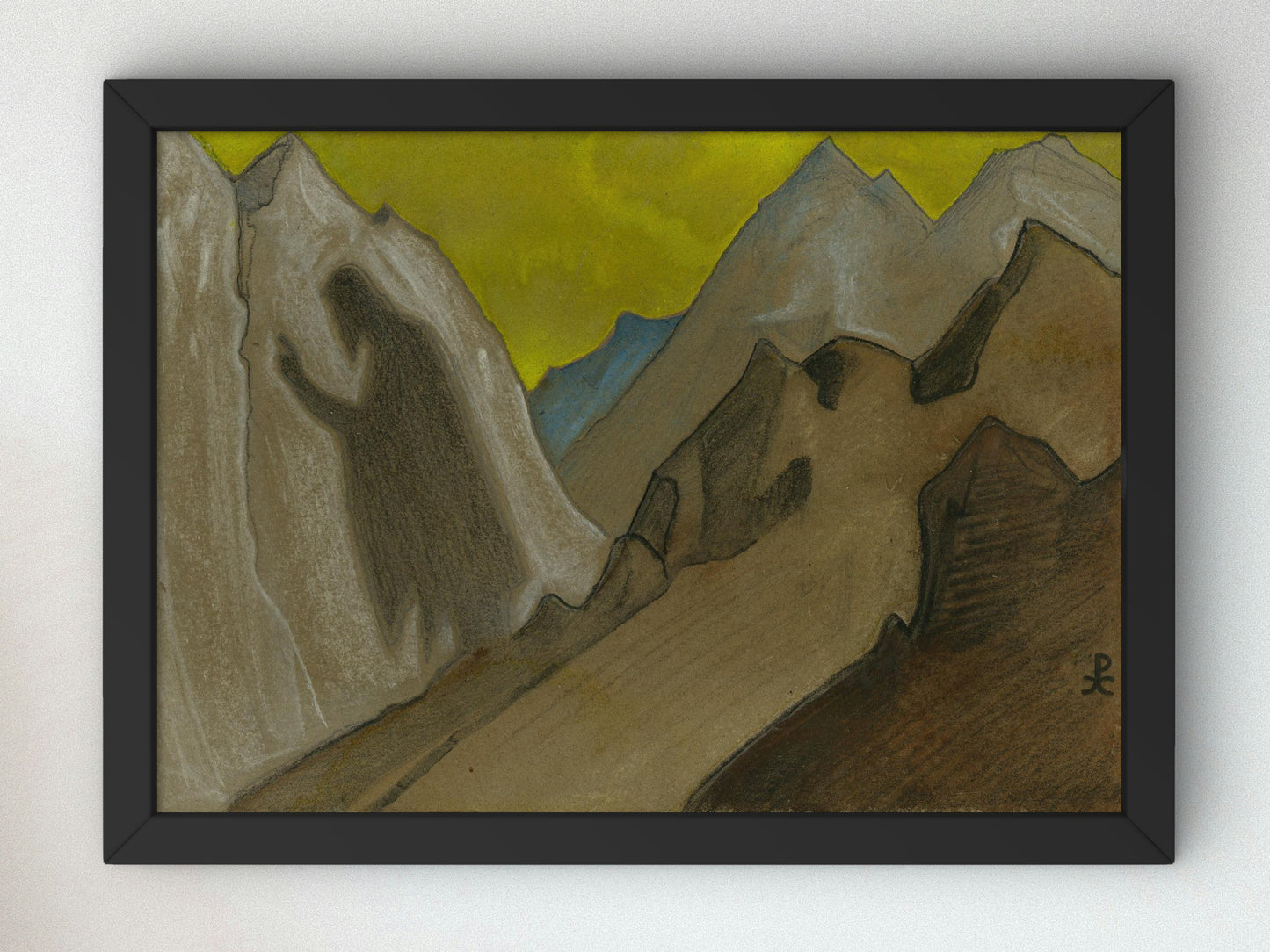 The Shadow of the Teacher by Nicholas Roerich, Wall Art Print, Fine Art Reproduction, Museum Quality Decor, Poster